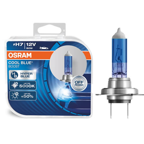 12V 80W H7 Bulbs Cool Blu