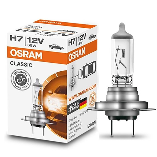 12V 55W H7 Osram Bulbs Cl
