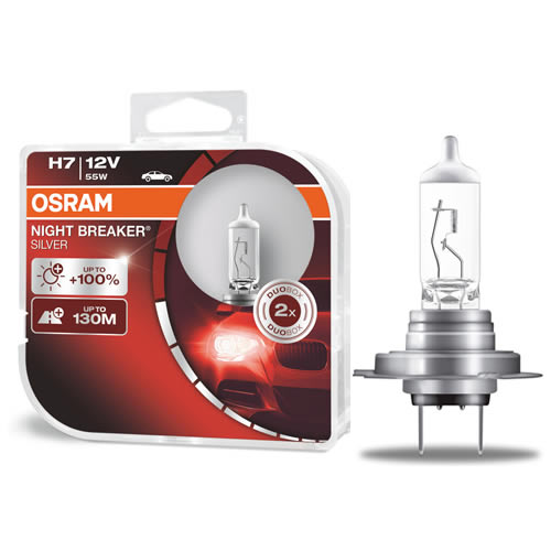 12V 55W H7 Bulbs NIGHTBRE