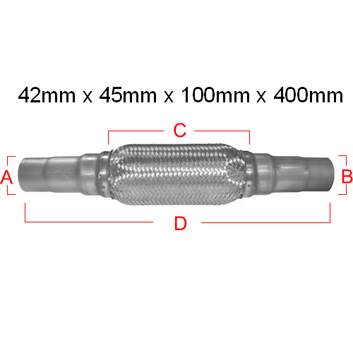 Exhaust Flexie 42X45X100X