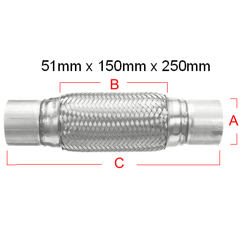 Exhaust Flexie 51X150X250