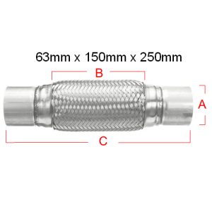 Exhaust Flexie 63X150X250