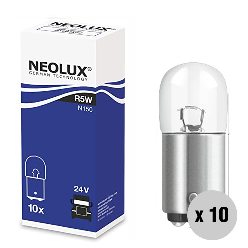 24V 5W BA15D Bulbs (10)