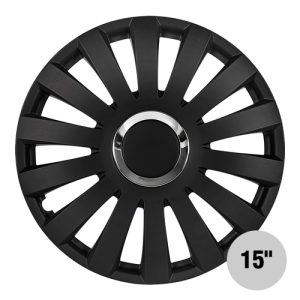 15" BLACK Wheel Trim Set
